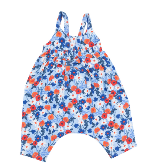 Poppy Days Tie Back Romper