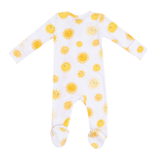 Happy 2 Suns Zipper Footie