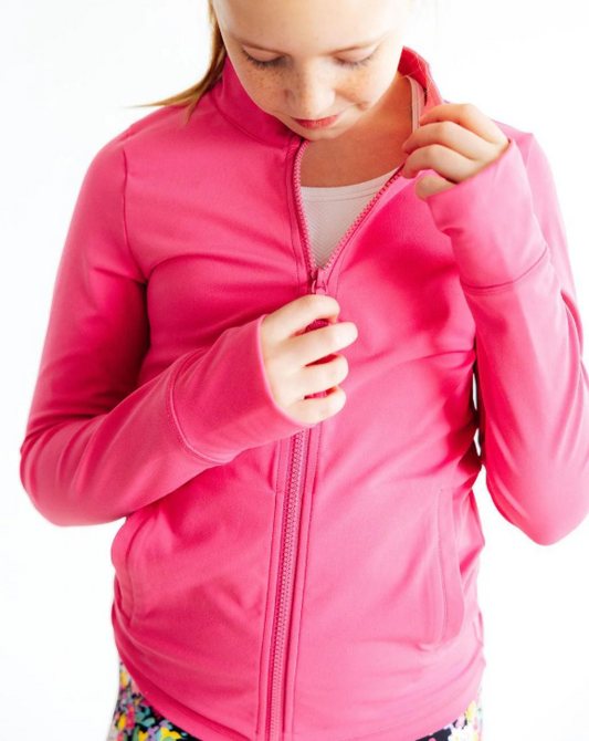 Anne Active Jacket- Fuchsia