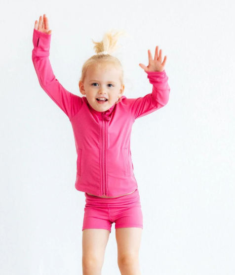 Anne Active Shorty Shorts- Fuchsia