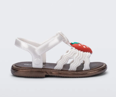 Hip Bloomy Sandal- Pearly White