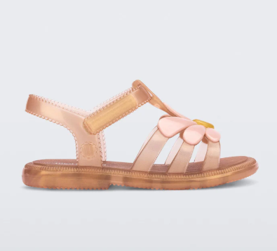Hip Bloomy Sandal- Pearlish Brown/Pink