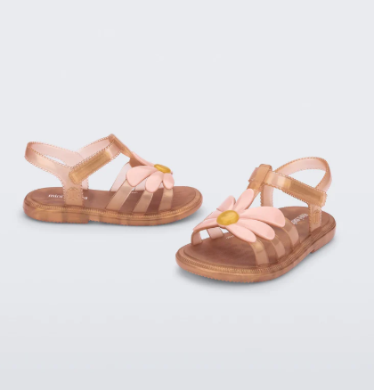 Hip Bloomy Sandal- Pearlish Brown/Pink