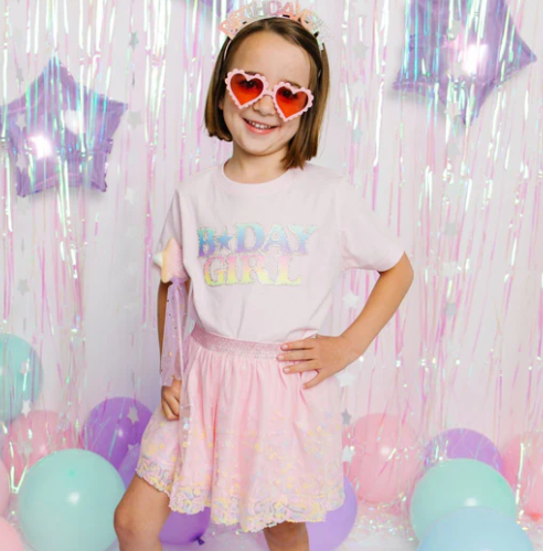 Pastel Rainbow BDay Girl T-Shirt