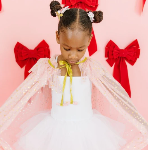 Blush Shimmer Star Cape