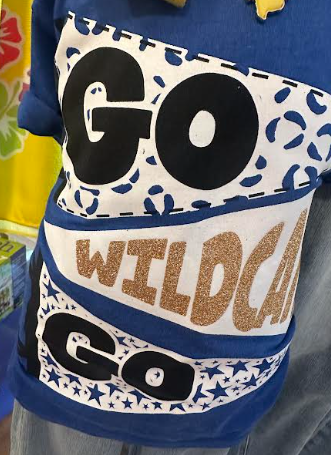 GO Wildcats Go Tee- Blue