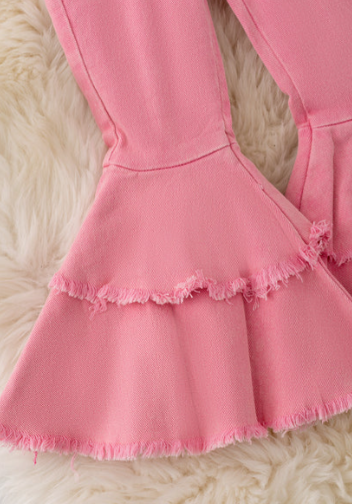 Nay Double Layer Pants- Pink