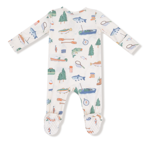 2 Way Zipper Footie- Fishing Things