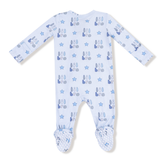 2 Way Zipper Footie- Lil Bro