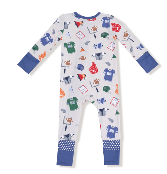 2 Way Zipper Romper- Game Day