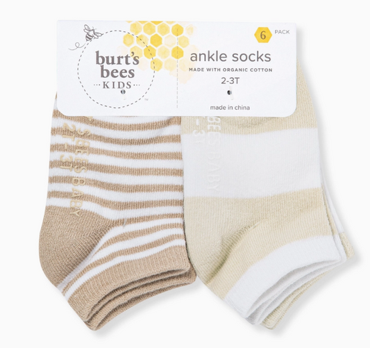 Set of 6 Multi Socks- Oat