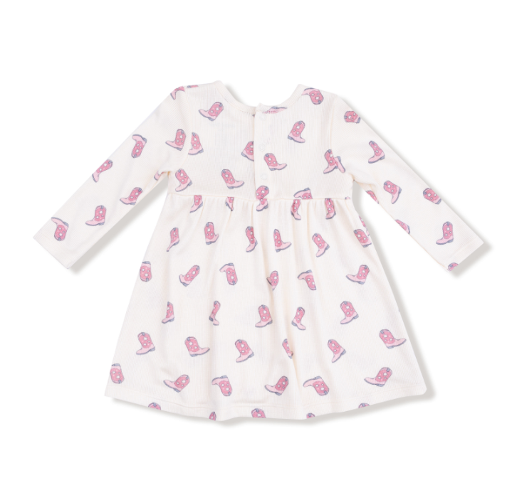 Petite Cowgirl Boots Dress + Bloomer
