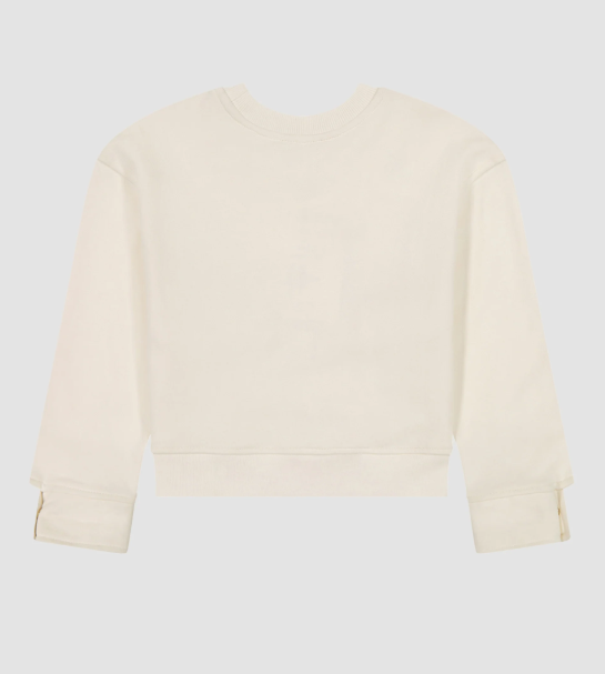 Edie Cropped Sweatshirt- Manilla