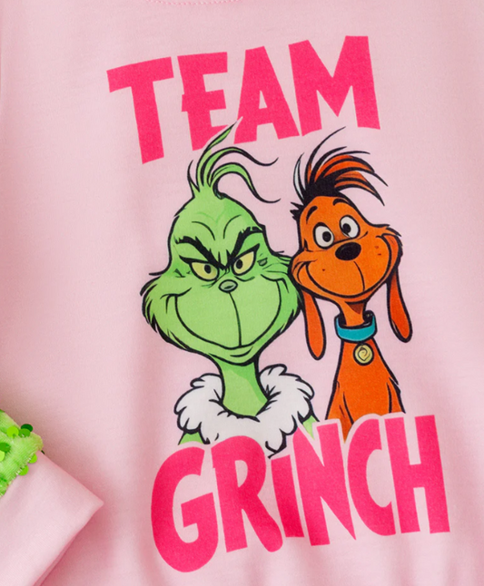 Team "Grinch" Sweatshirt- Pink