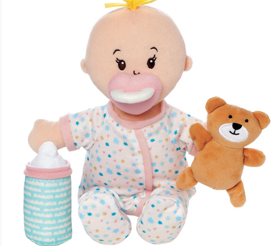 Stella Sleepy Time Set Peach Doll with Blonde Tuft