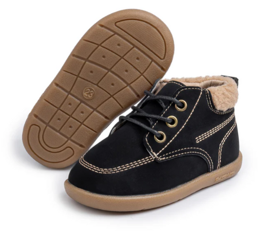 Luka Faux Suede Boots- BLK