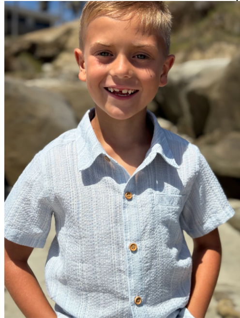 Blue Stripe Newport Woven Shirt