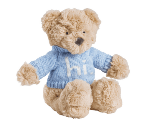 Plush Hi Baby Blue Bear