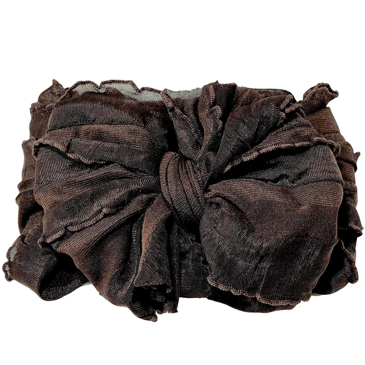 RR Ruffled Headband - Brown