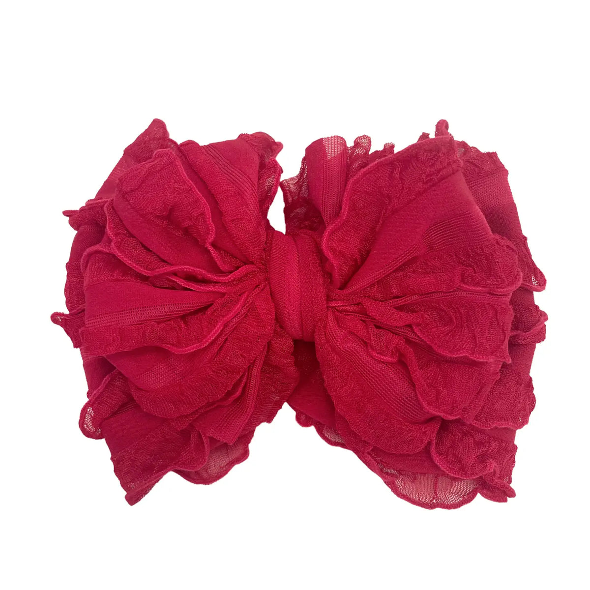 RR Ruffled Headband - Cranberry