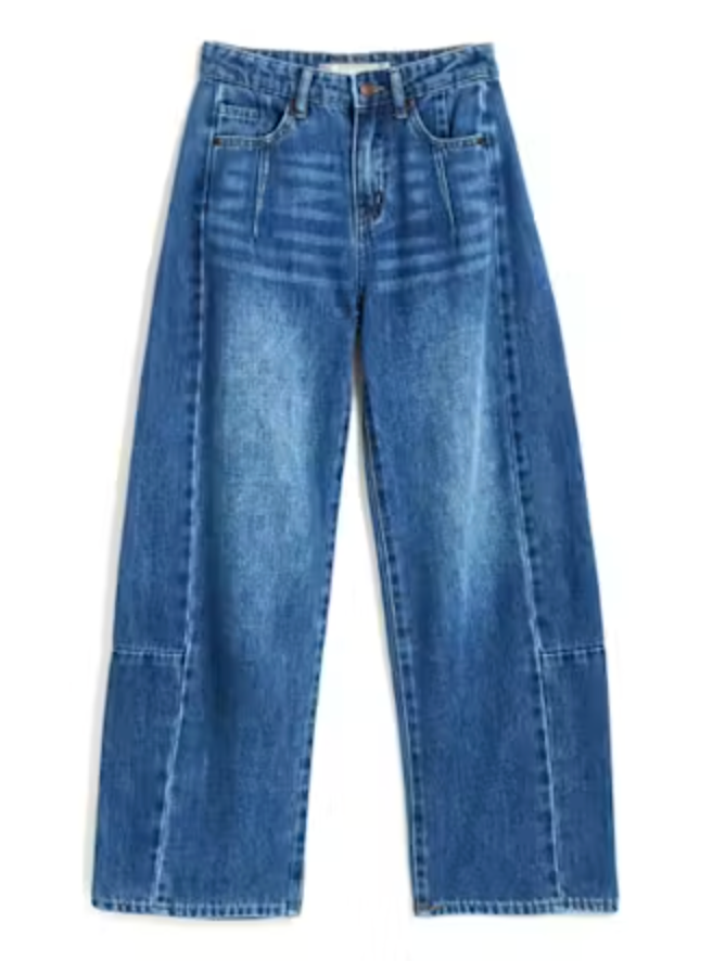 Barrel Crop Pant-Dark Indigo