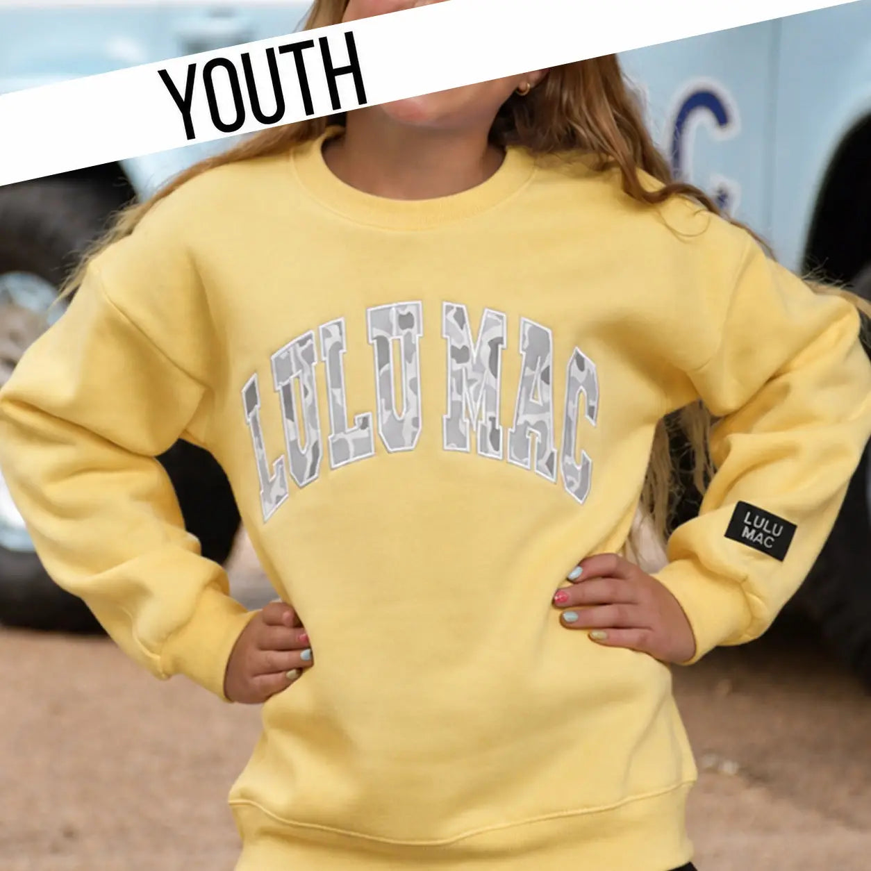 LULU MAC-Butter Camo Sweatshirt