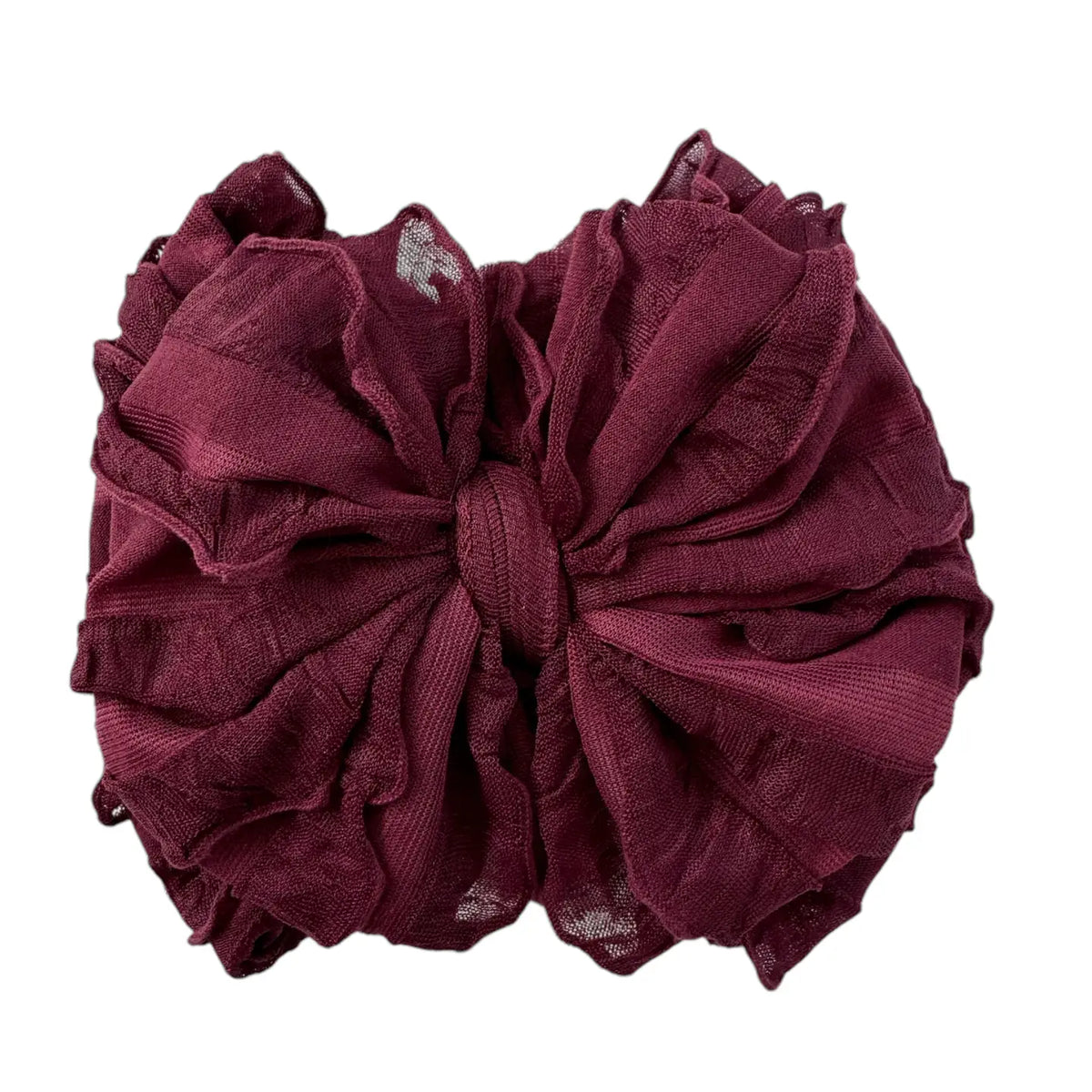 RR Ruffled Headband - Maroon