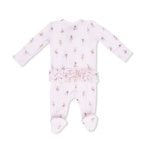 Petite Ballet -2 Way Ruffle Front Zipper Footie