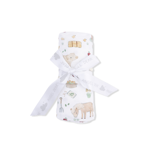 Cute Farm Animals- Swaddle Blanket