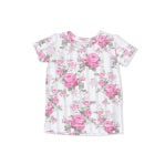 Cabbage Rose Stripe Lounge Short Set