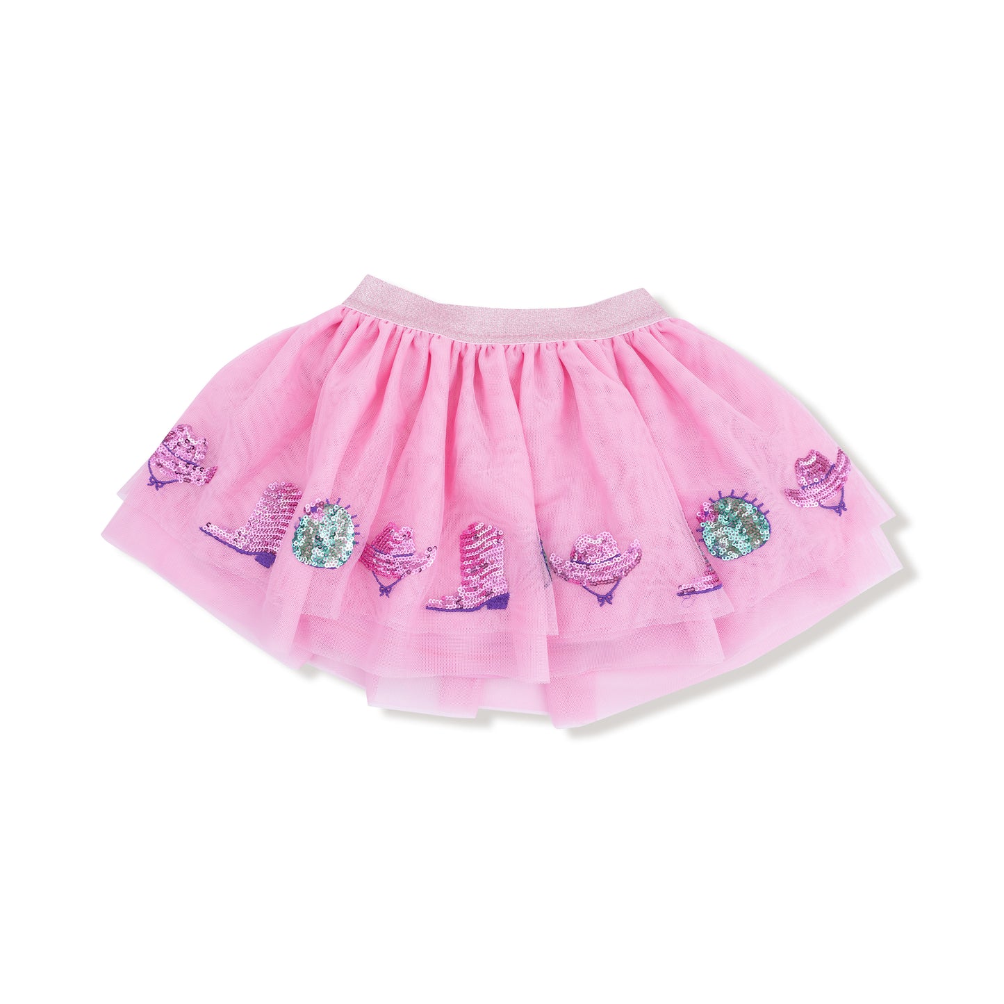 Disco Cowgirl-Tutu Skirt Hat Cactus Boots