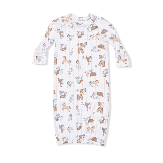 Cowboy Nursery - Lap Gown & Beanie Hat