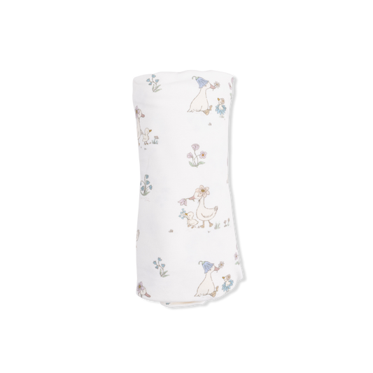 Flower Ducklings - Swaddle Blanket