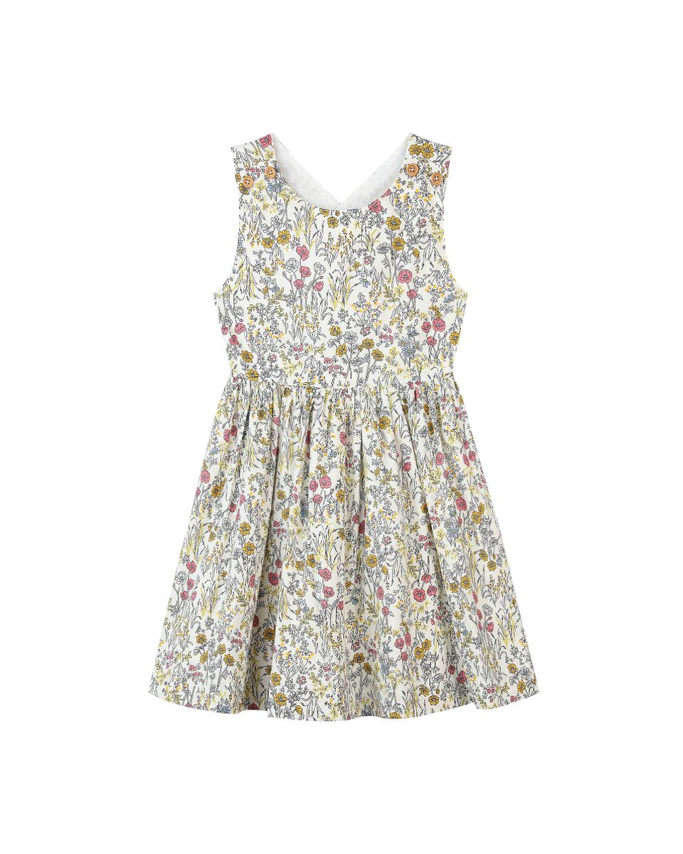 Yellow Meadow Floral Tilly Dress
