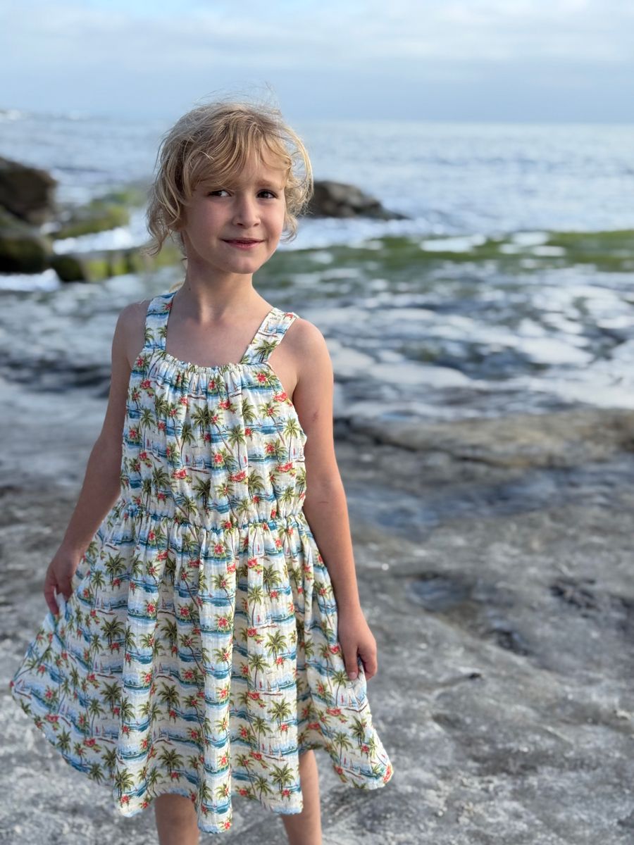 Hawaiian Palms- Sloane Dress