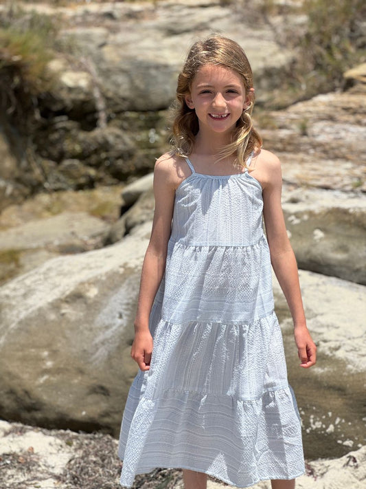 Blue Stripe - Sage Dress