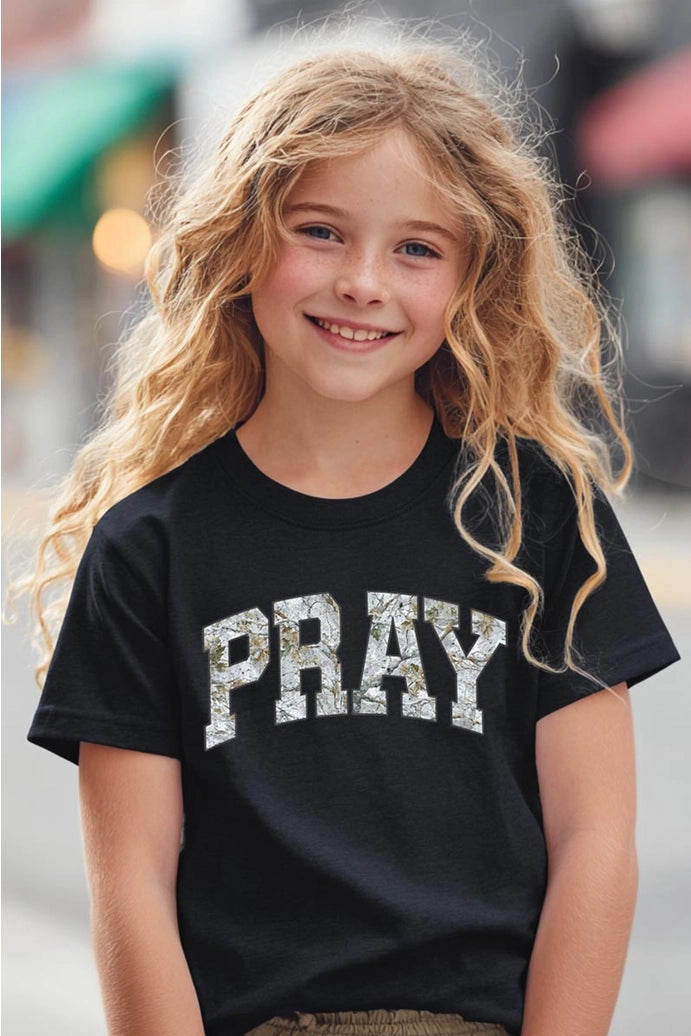 Pray Kids Graphic Heavy Cotton Tee