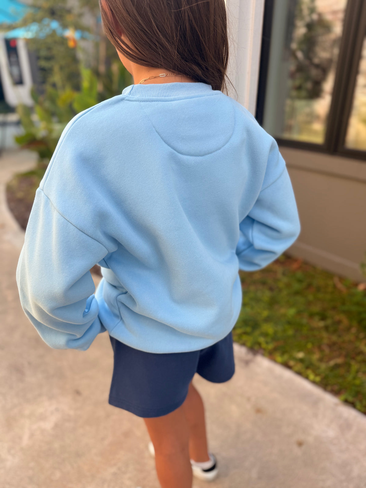 LULU MAC-Light Blue Sweatshirt