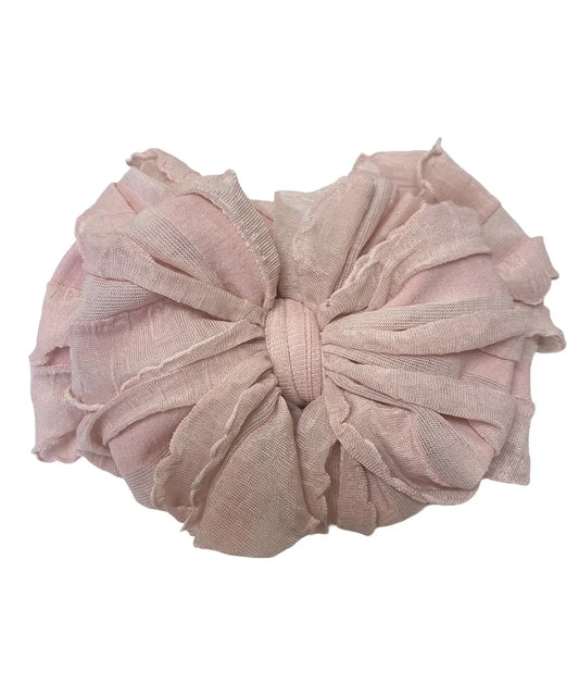 RR Ruffled Headband-Paris Pink