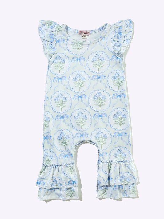 Hydrangea Baby Romper