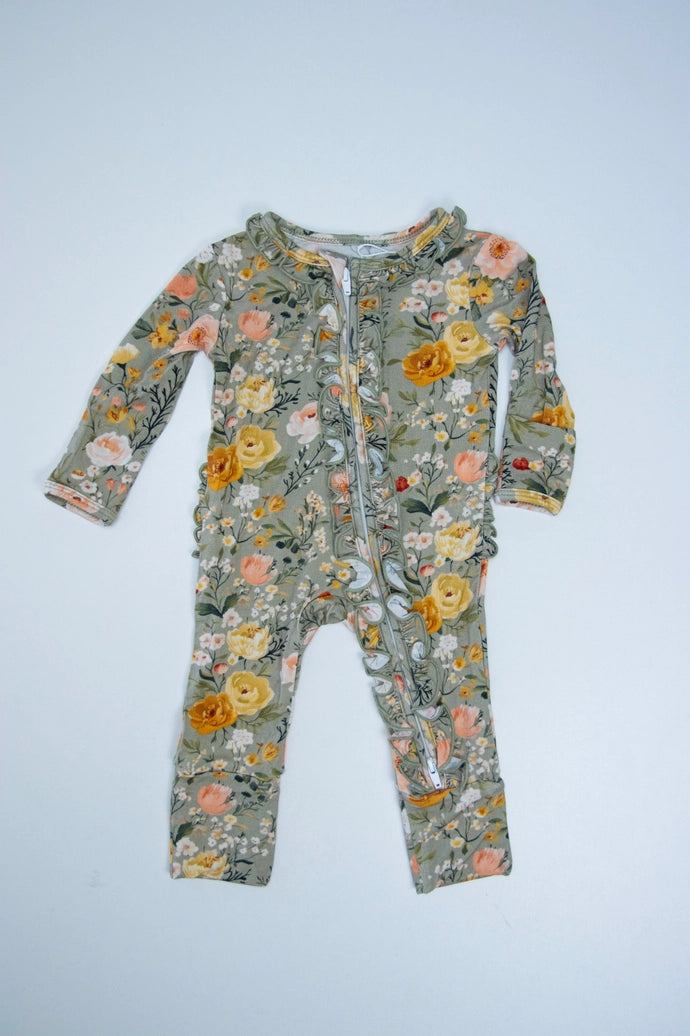 Willow Bloom | Two-Way Zip Footie