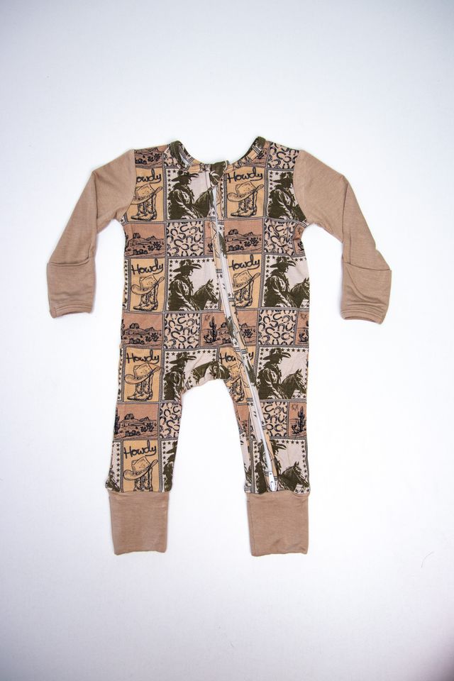 Howdy Plains - Footie PJ