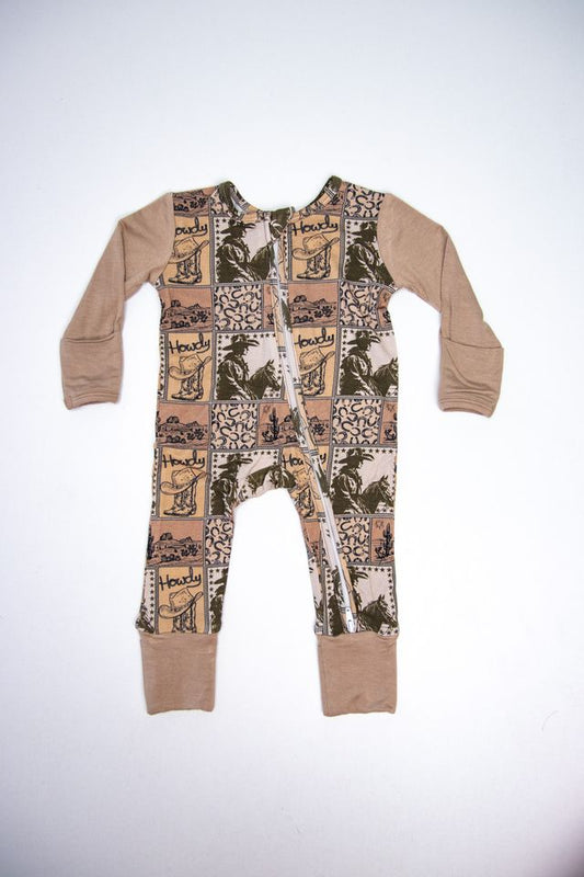 Howdy Plains - Footie PJ