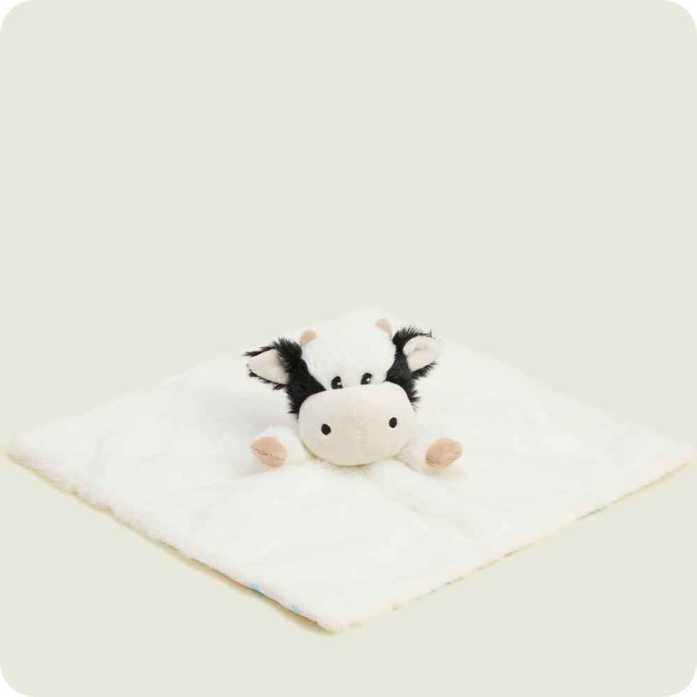 Black and White Cow Lovey Blanket Warmies