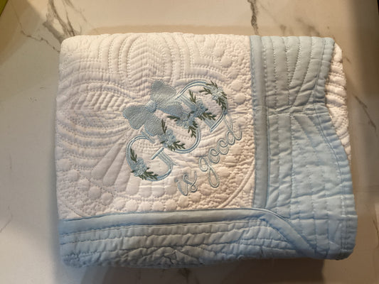 Quilts Monogram-Blue