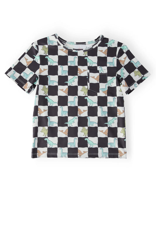 Dino Checkers S/S Pocket Tee