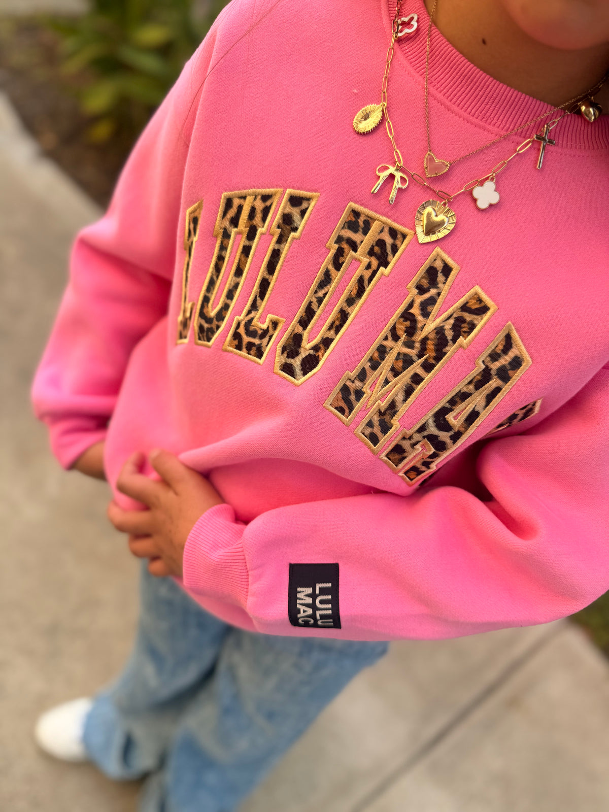 Lulu Mac Leopard Print Sweatshirt