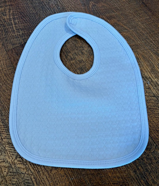 Solid Quilted Bib - B. Blue