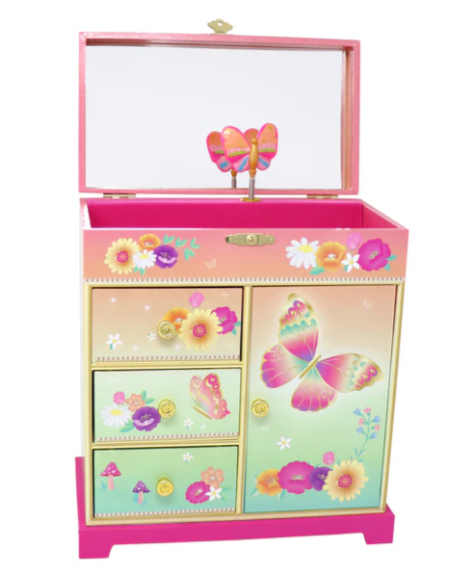 Rainbow Butterfly Large Music Box