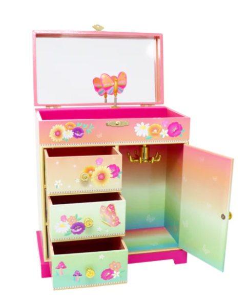 Rainbow Butterfly Large Music Box